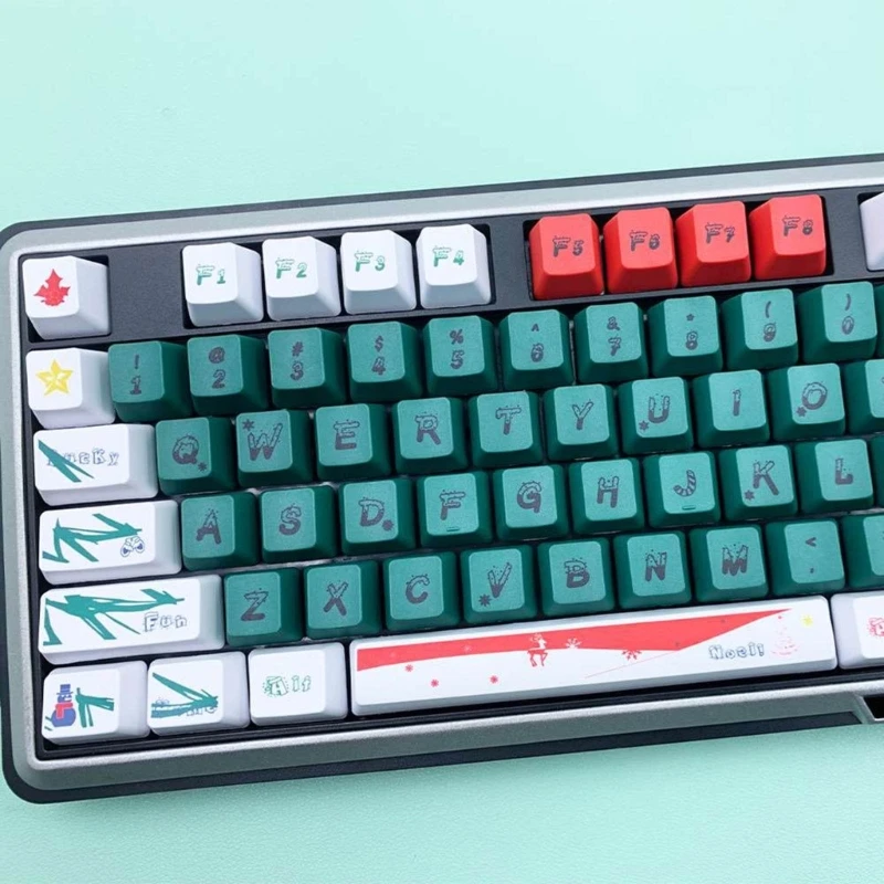 Teclado personalizado Keycaps 123PCS Festive Keycaps DeepForest PBT Dropship