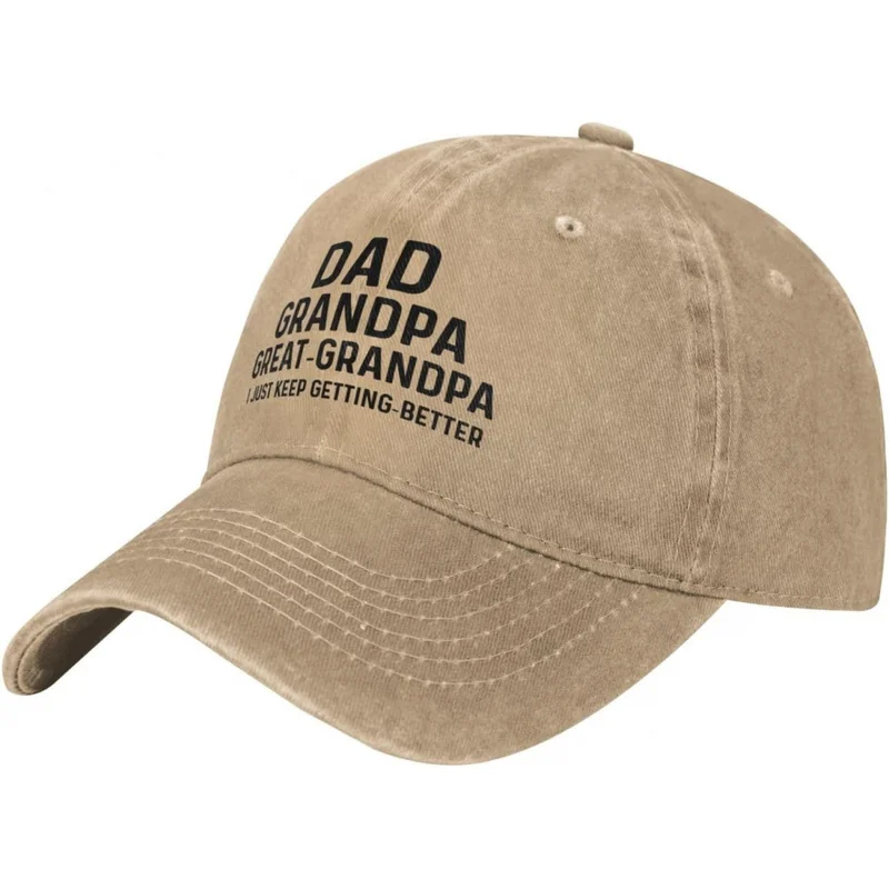 Presents for Fathers Grandfathers  Distinctive Items for Men  Letter Embroidered  Humorous Caps for Dads And Grandpas
