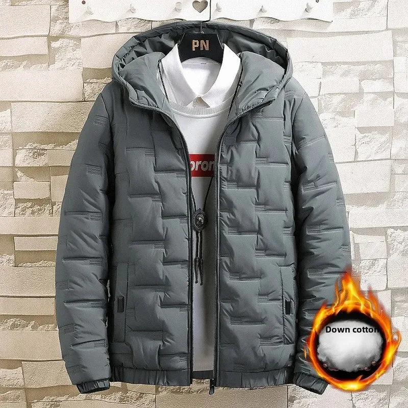 عادية الخريف الشتاء سترة الرجال رشاقته موضة عالية الجودة العصرية ملابس قصيرة الشارع الشهير القطن وسادة مبطنة معطف سليم صالح #1