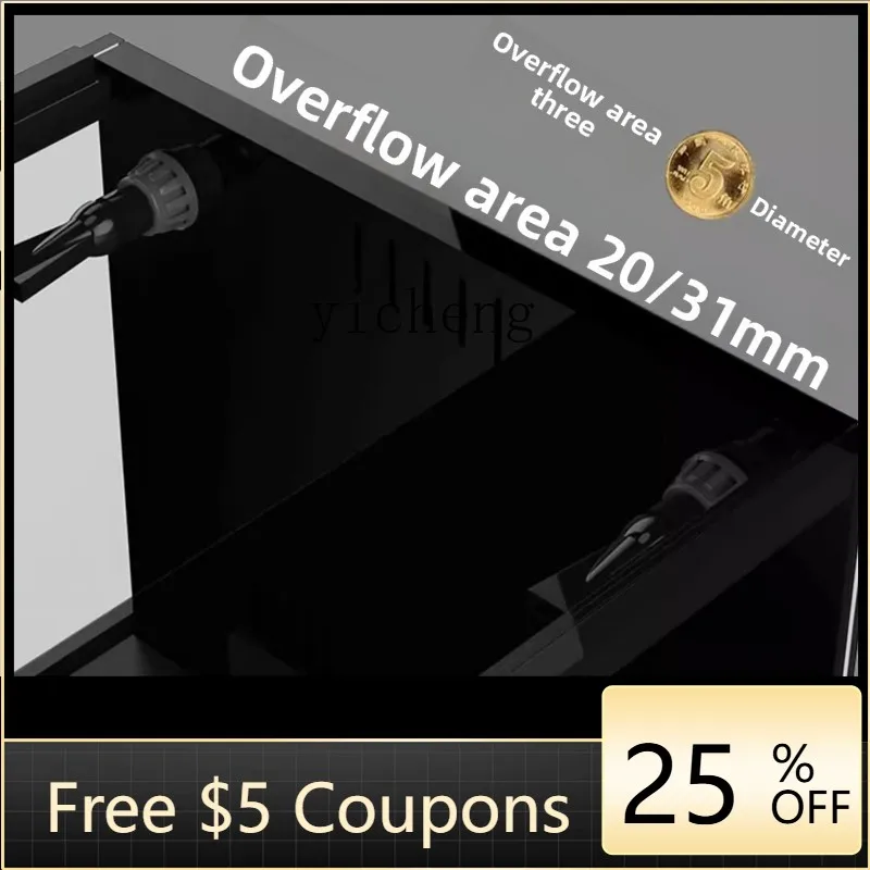 

AB резервуар для бокового перелива, оригинальный экологический аквариум для гостиной, бытовой нижний шкаф, ультра-белый стеклянный резервуар