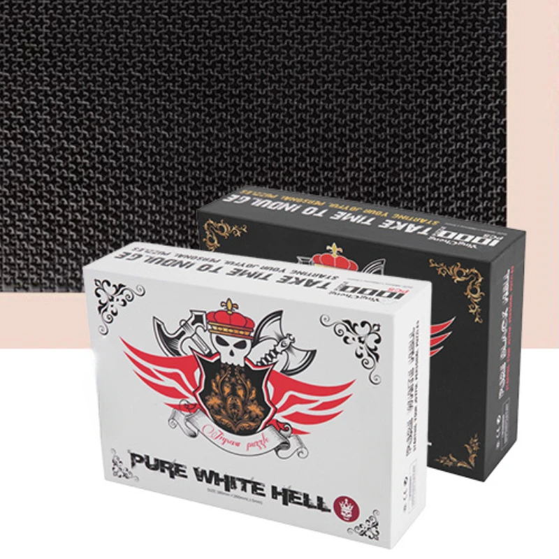 1000 Pieces  Mini Jigsaw Puzzle  Adults High Difficulty Decompression China-Chic Chinese Style Pure White Pure Black