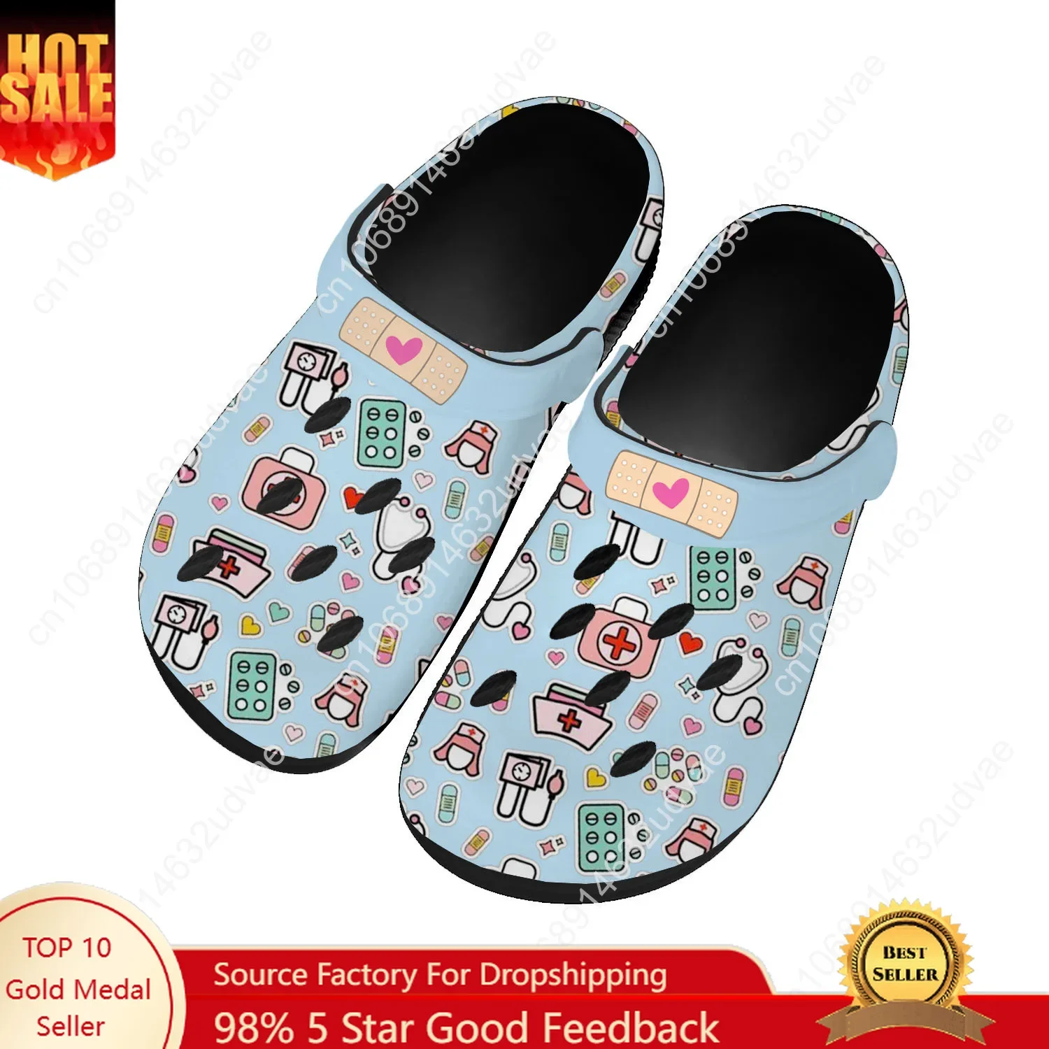 

Nurse Water Shoes Mens Womens Comfortable Fashion Home Garden Clogs Customizd Sandals Beach Breathable Hole Slippers