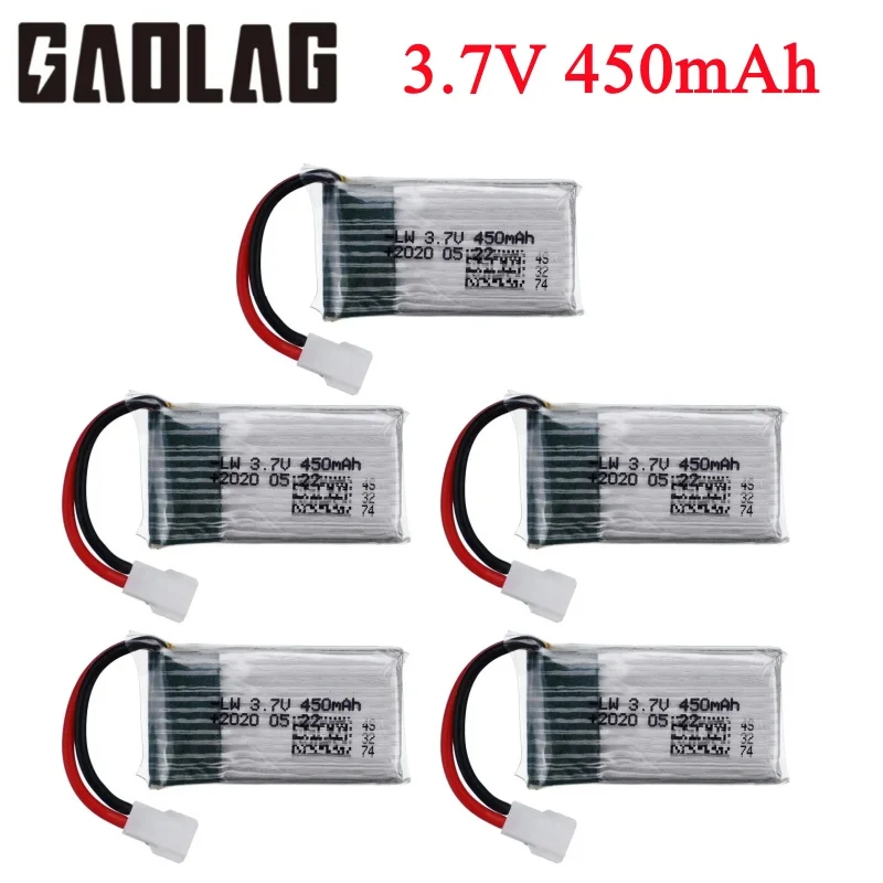 H31 Battery 752035 3.7V 450mAh Rechargeable Lipo Battery For H107 H31 KY101 E33C E33 U816A H6C RC Drone Spare Parts 3.7V Battery