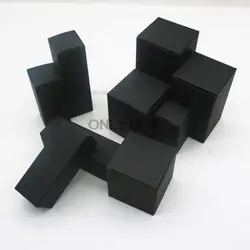 50pcs/lot 87654321 Black Kraft Paper Box For Commestic Package Packing Small Gifts Toy Display Party Craft Boxes