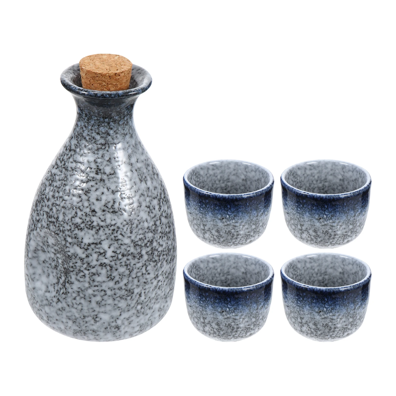 

Japanese Sake Set Ceramic Glass Pot Smooth Touch Safe Use Hotel Restaurant Tea House Home Decor Low Absorption Sake Cups