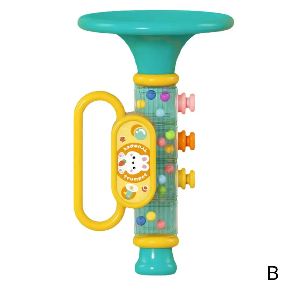 Mini Baby Trumpet Toys Children Early Educational Toy Colorful Musical Instruments Games For Kids Gifts Horn Toy E4o5