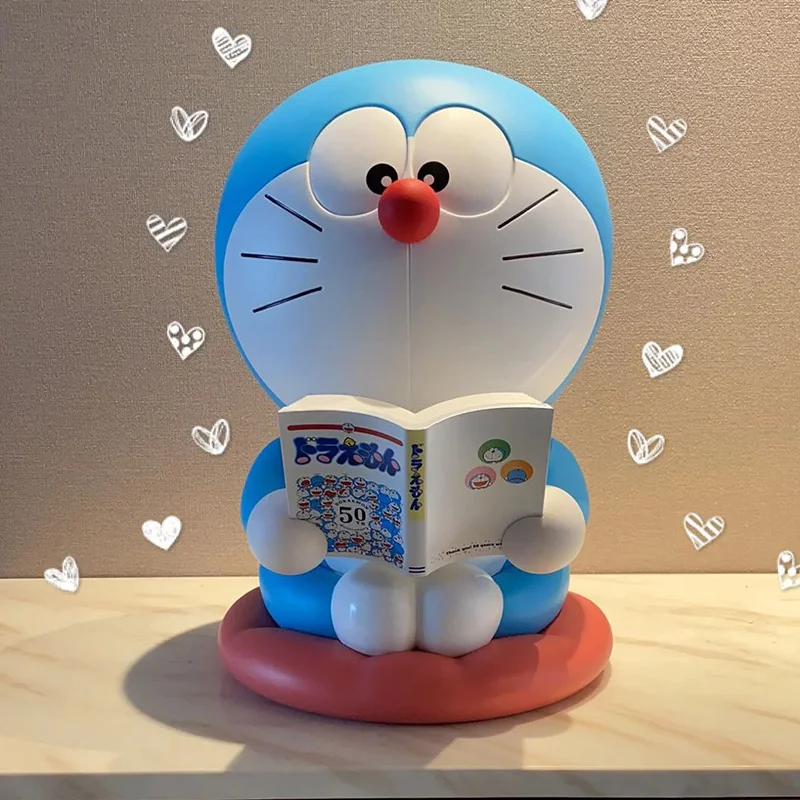 40cm 1:1 Large Size Doraemon Night Light Anime Figure Luminous Model Collection Pvc Action Figurine Statue Doll Home Decor Toys