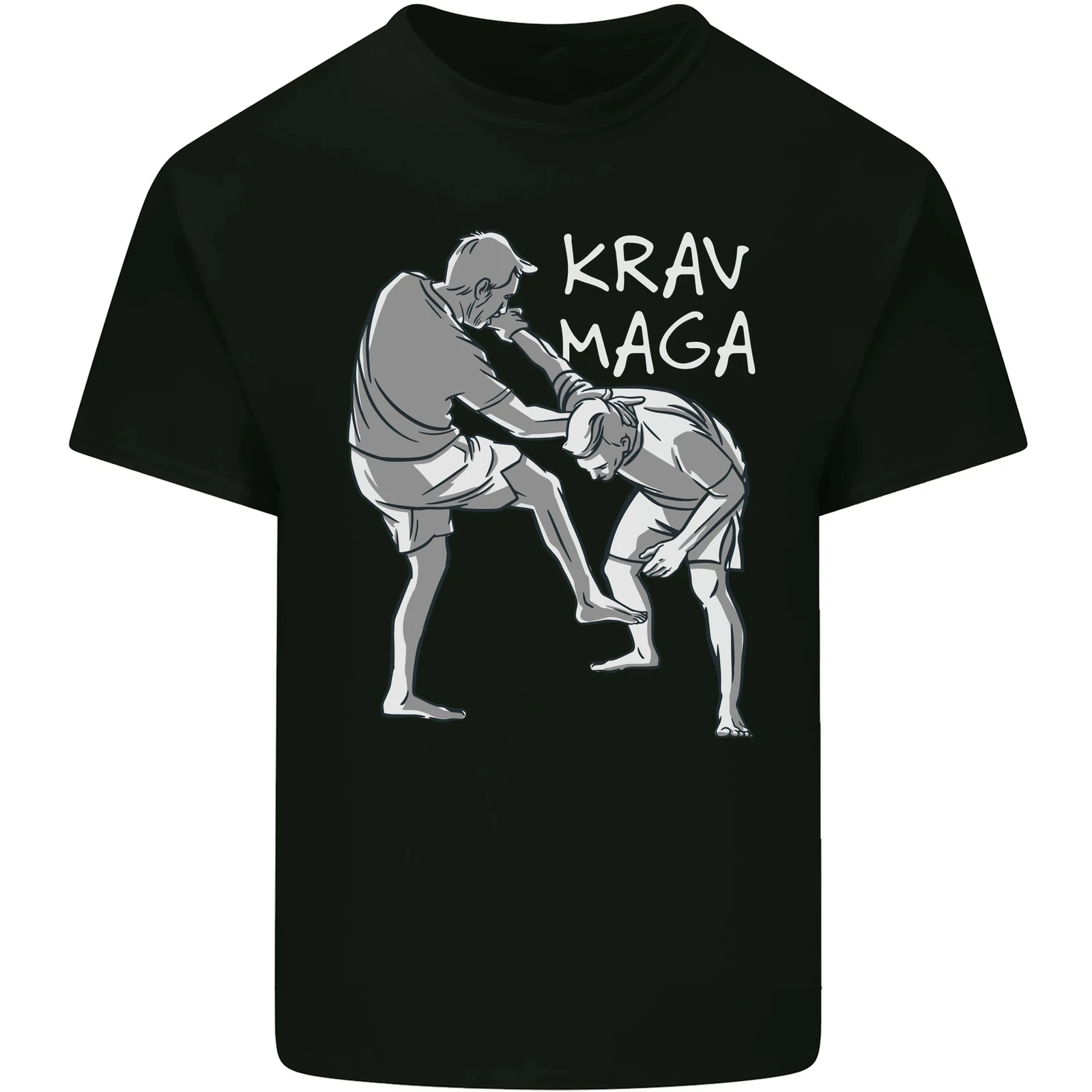 Krav Maga Mixed Martial Arts MMA Fighting Mens Cotton T-Shirt Tee Top Men\'s 100% Cotton Casual T-shirts Loose Top Size S-3XL