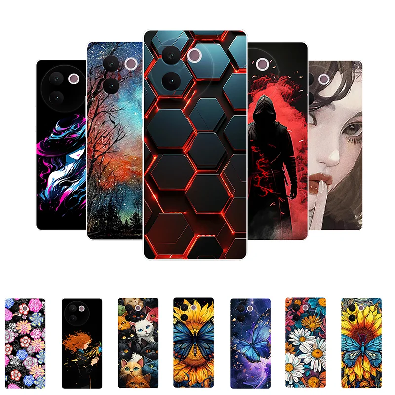 For Vivo V30e 5G Case V 30e Animals Cool Soft Silicone TPU Back Cover Phone Cases For Vivo V30e V2339 Protector VivoV30e fundas