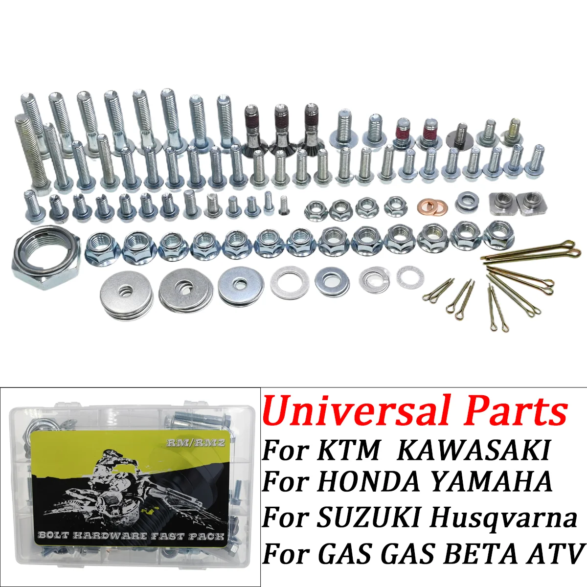 

Motocross screw Hardware Bolt Full Plastics Fastener Kit For SUZUKI RM RMZ RMX DRZ For HONDA CRF150R CRF250R CRF450R CRF450X