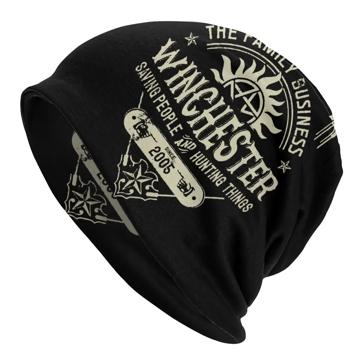 Hip Hop Supernatural Winchester Bonnet Hat Knit Hat Vintage Outdoor Skullies Beanies Hat Unisex Warm Thermal Elastic Caps