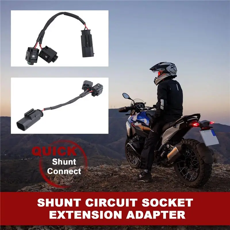 AEA6-Motorcycle Quick Connect Cable Set Shunt Circuit Socket Extension Adapter For R1200GS R1250GS R 1200 1250 R RT R18