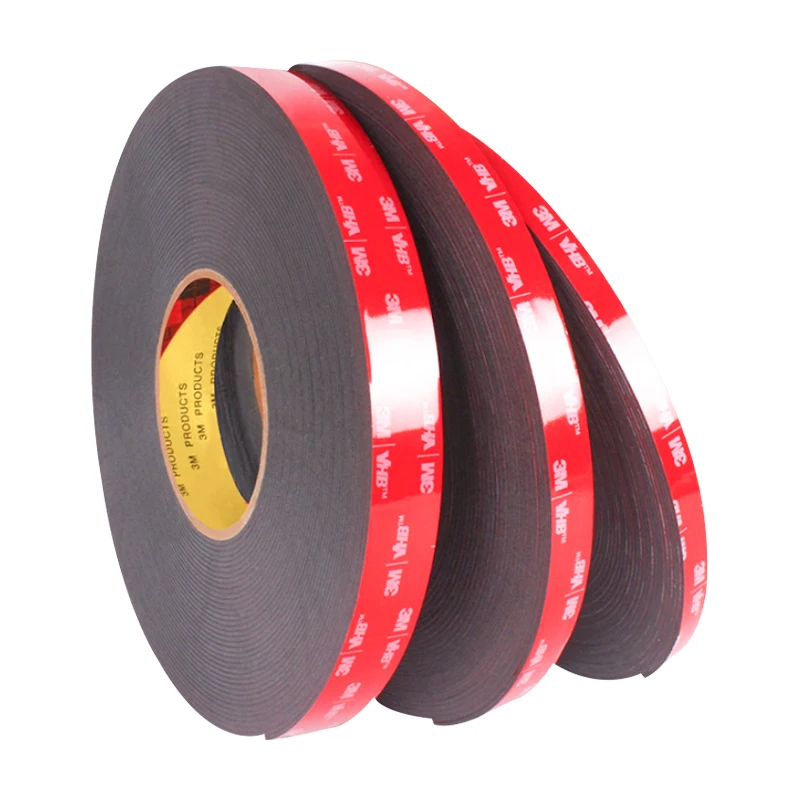 Fita dupla face forte 3m gph160, fita de espuma resistente a baixas temperaturas, ornamento automotivo, fita cinza de alta viscosidade 3m