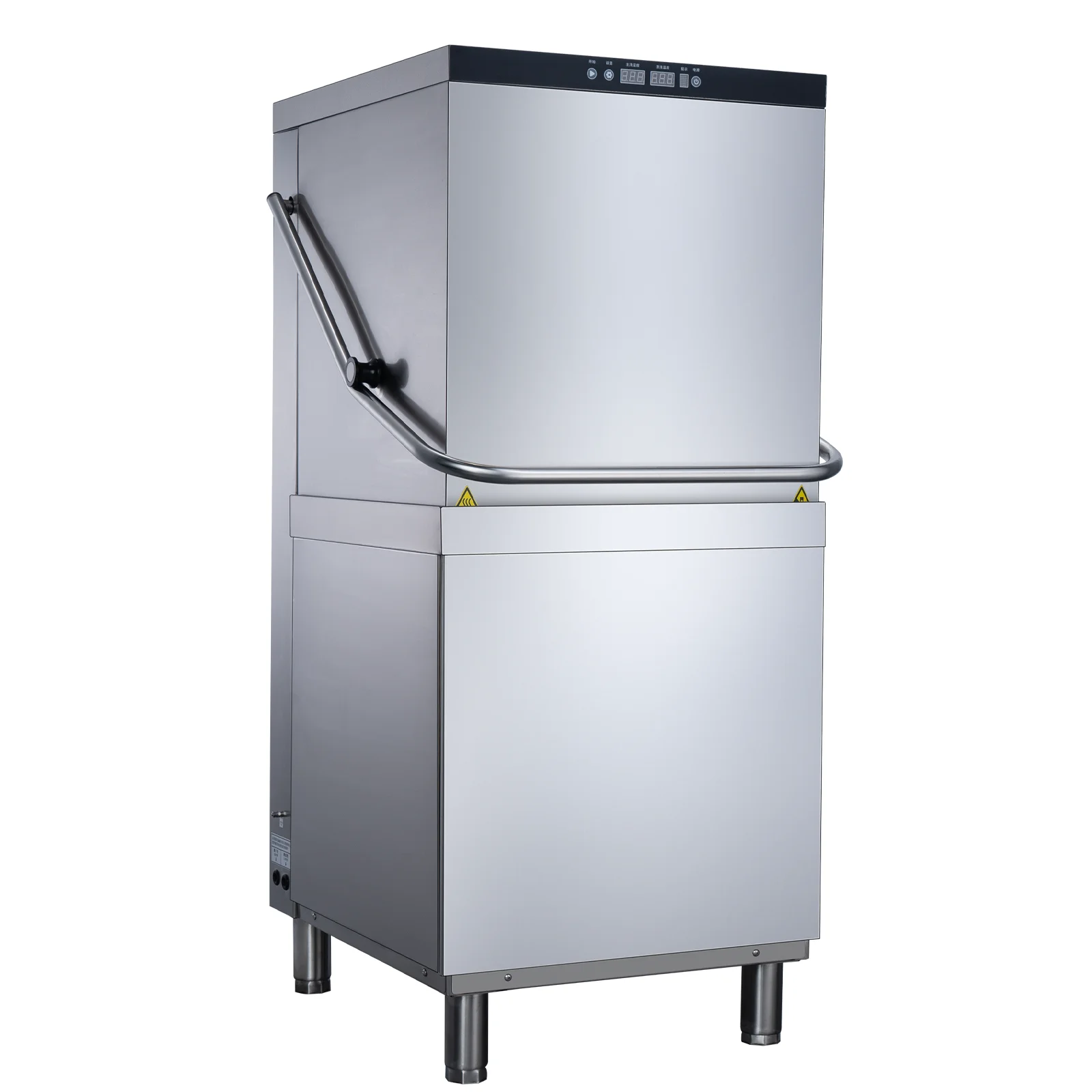 

Commercial Electric Hood-Type Dishwasher with Detachable Washing Arm Stainless Steel Convenient for Hotel Cleaning & Maintenance