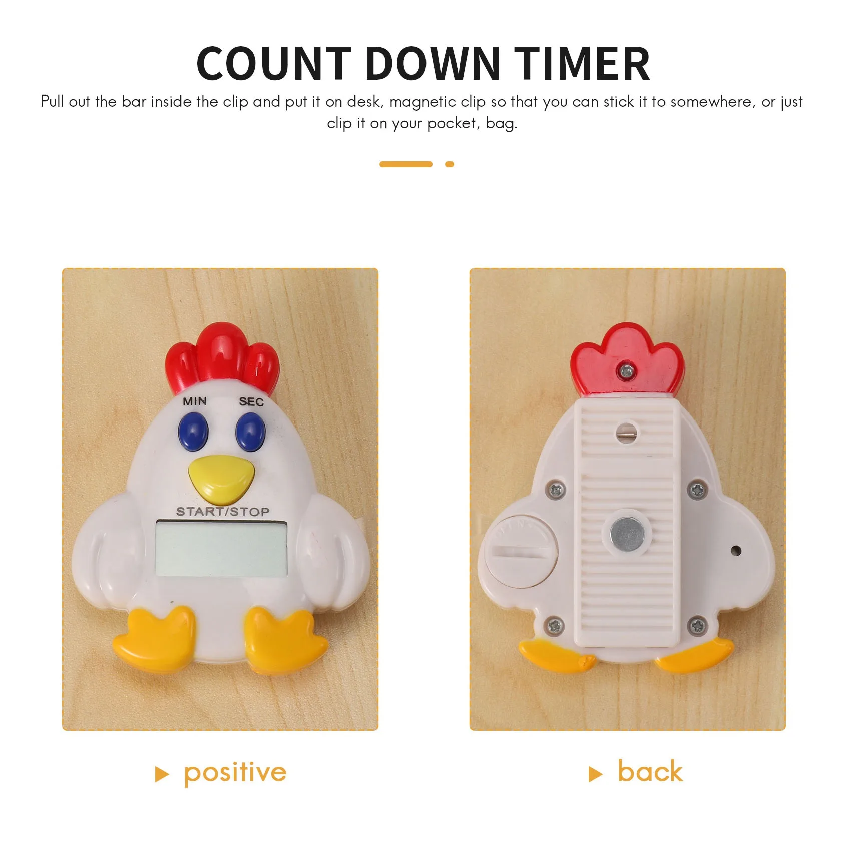 Кухонный ЖК-цифровой 99-минутный 59 SEC с обратным отсчетом, зажим для курицы, таймер, инструмент, хит продаж