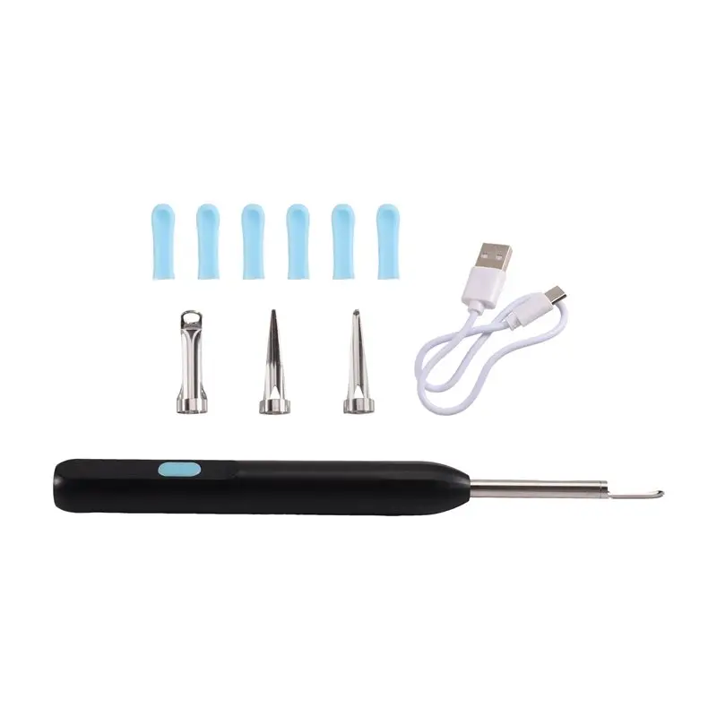 AA20-Wireless Ear Wax Removal With Camera Rechargeable Ear Cleaner HD Check Camera With Ear Spoon Set Canal Clean