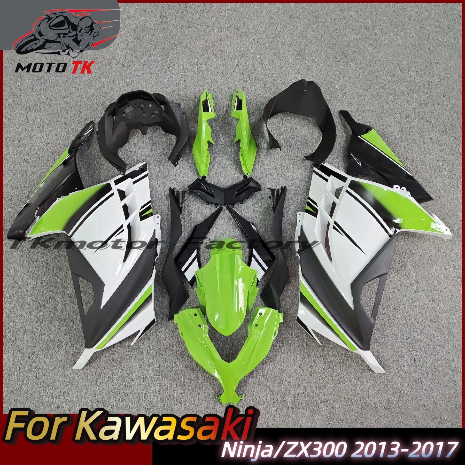 

ABS Motorcycle body kits Fit For Kawasaki NINJA300 ZX300 2013 2014 2015 2016 2017 Full Fairing Kit Bodywork New ABS Plastic