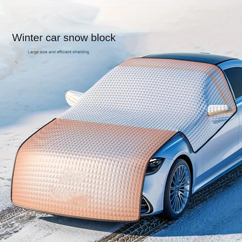 

Car snow shield Sunshade sunblock front gear snow shield thickened and lengthened in winter frost protection front windshield