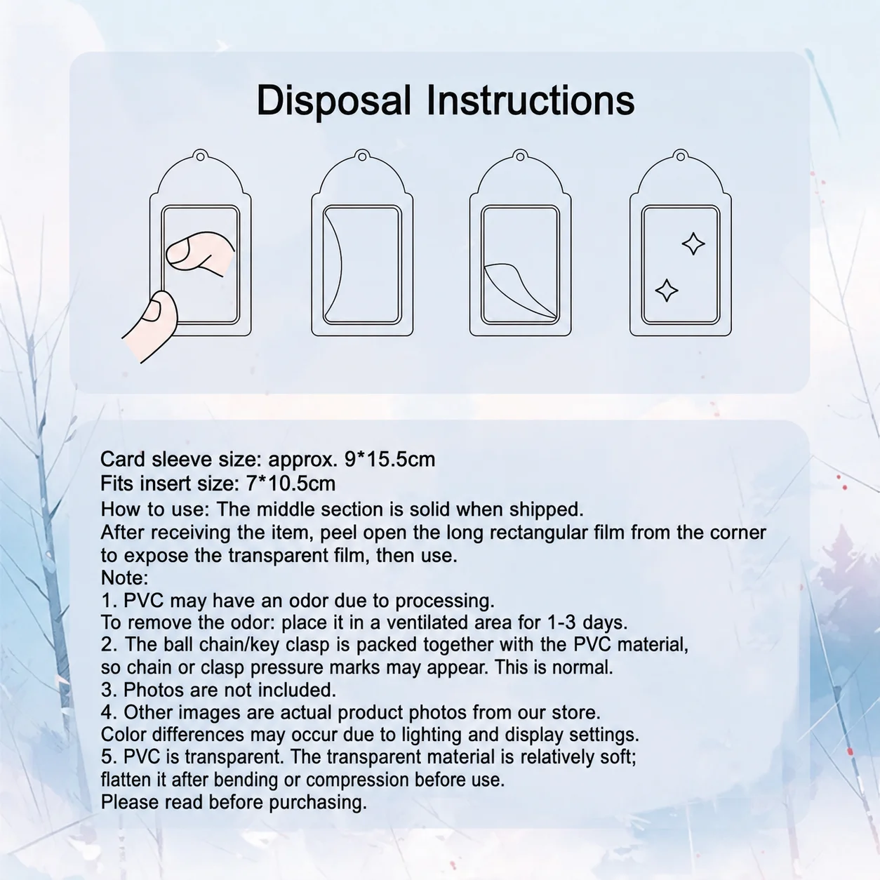 Card & ID Holder Transparent Card Holder Bag Charm Creative PVC Card Sleeve For Backpacks Students  Photos