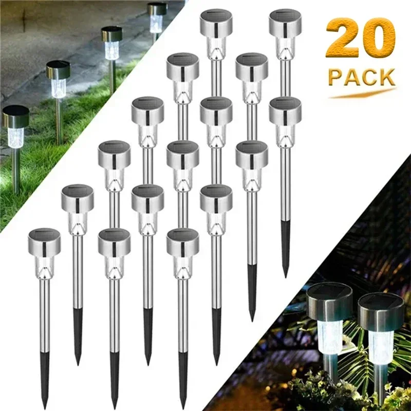

Solar Garden Lights, Waterproof Outdoor Solar Lanterns for Pathway, Yard, Lawn Decoration