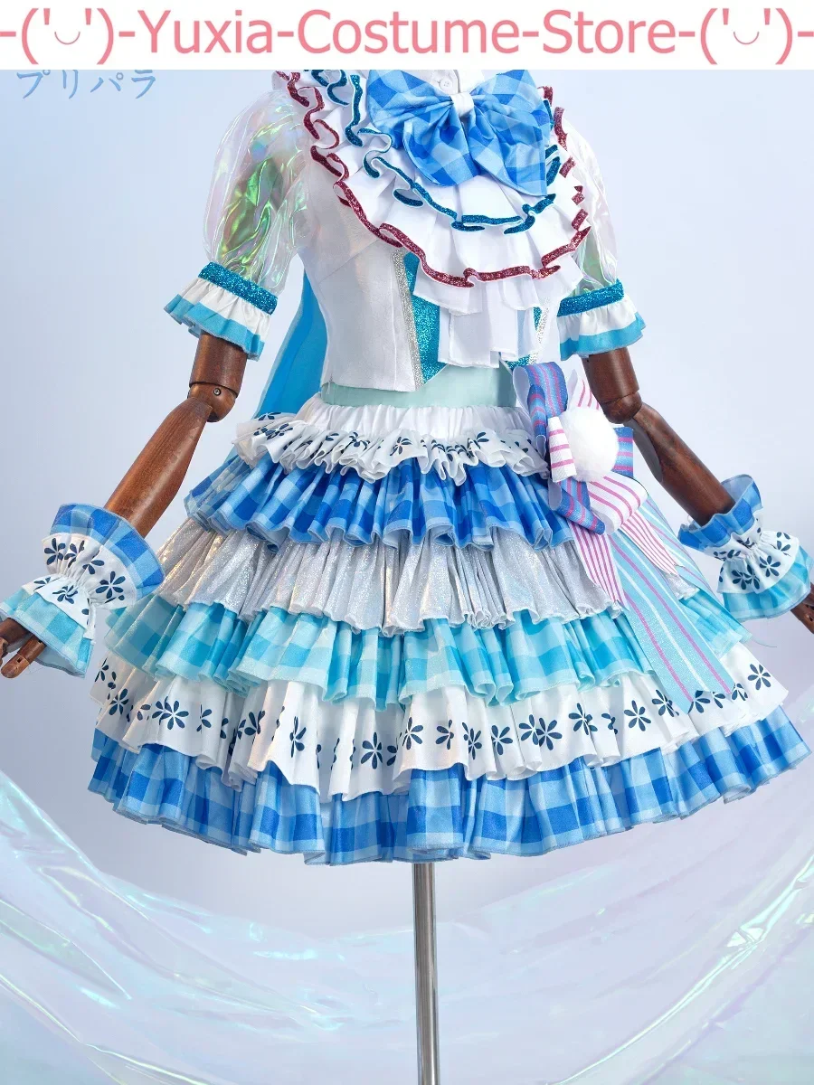 Pripara Manaka Laala Blue And White Dress Women Cosplay Costume Cos Game Anime Party Uniform Hallowen Play Role Clothes Clothing