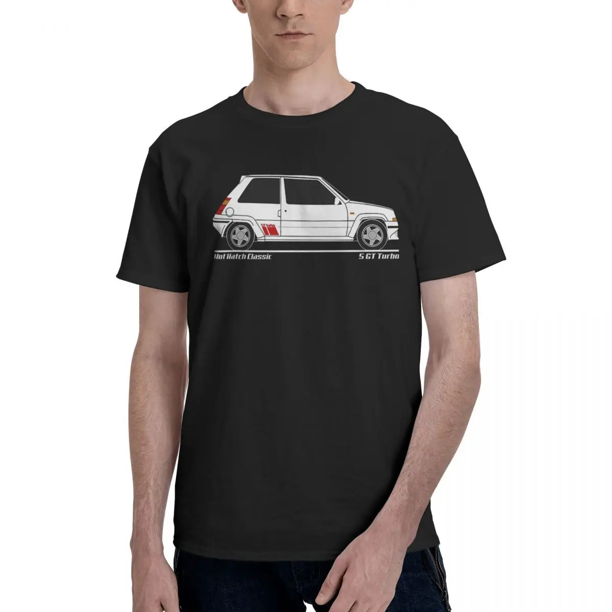 

Hot Hatch Classic - Ретро 5 GT Turbo, 100% хлопок, повседневный дышащий удобный топ, забавные мужские футболки, забавные подарки