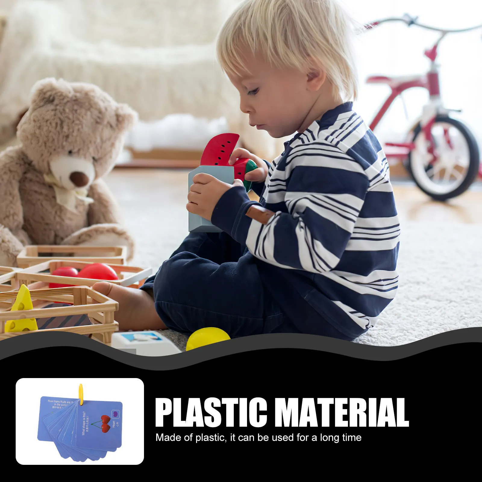 

Развивающие карточки с фруктами: Игровой набор для распознавания форм, искусственные фрукты, сенсорные пластиковые карточки для малышей, реалистичные обучающие материалы для детей