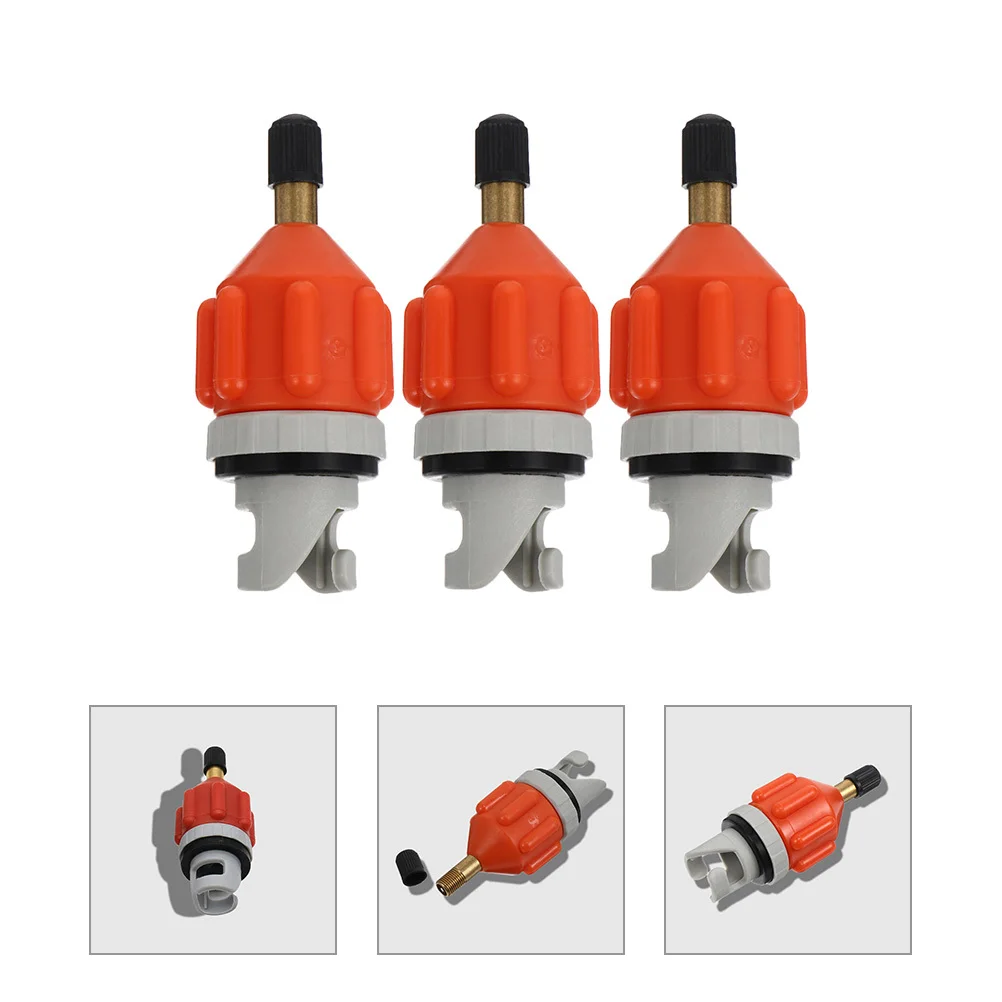

3Pcs Pump Adapter for Inflatables Heavy Duty Air Valve Converter with Rubber Seal Compatible with Electric Hand Foot Pumps
