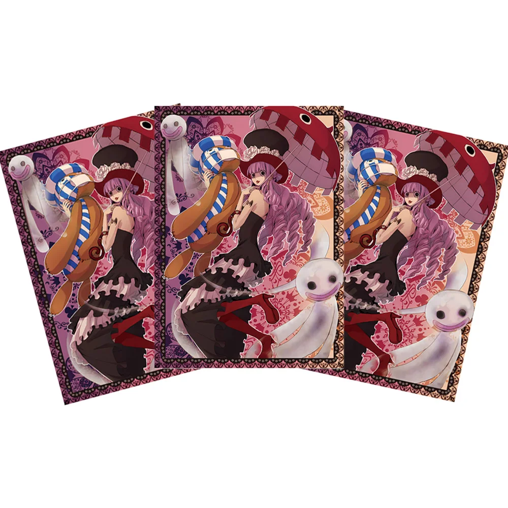 60PCS 67x92mm One Piece Card Sleeves Perona Laser Holographic Trading Card Protector for OPCG TCG Board Game Cards