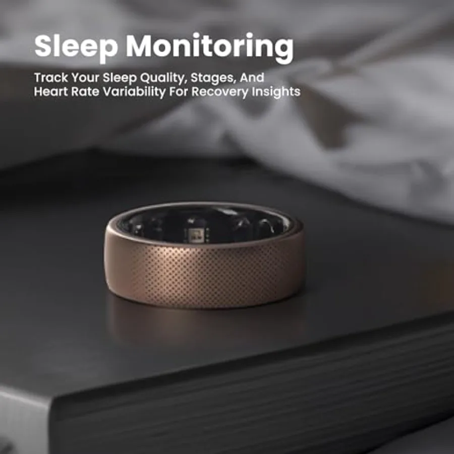 Helio Ring Smart Ring – Grade 5 Titanium, HRV, SpO2, Sleep Breathing & Menstrual Cycle Tracker, 5ATM Waterproof