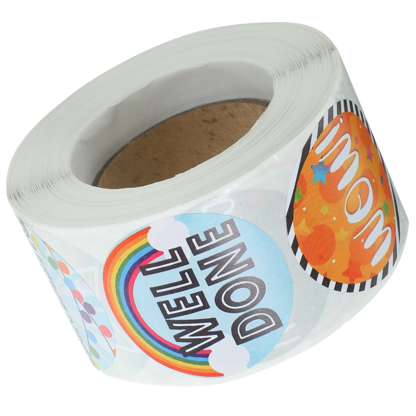 1 rollo de pegatinas de recompensa, adhesivo redondo Adorable para la escuela, aula, niños, pegatinas motivacionales de incentivo positivo, tareas