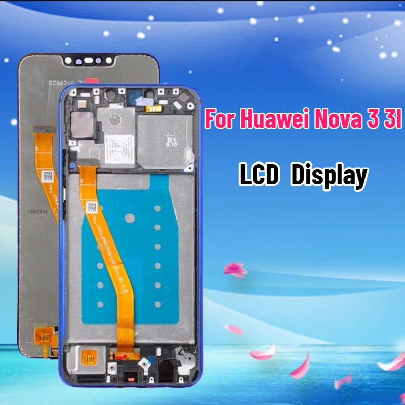 

Дисплей NOVA3/3I для Huawei Nova 3 3i PAR-LX1 PAR-AL00 INE-LX1, ЖК-дисплей, сенсорный экран, дигитайзер, сборка для замены