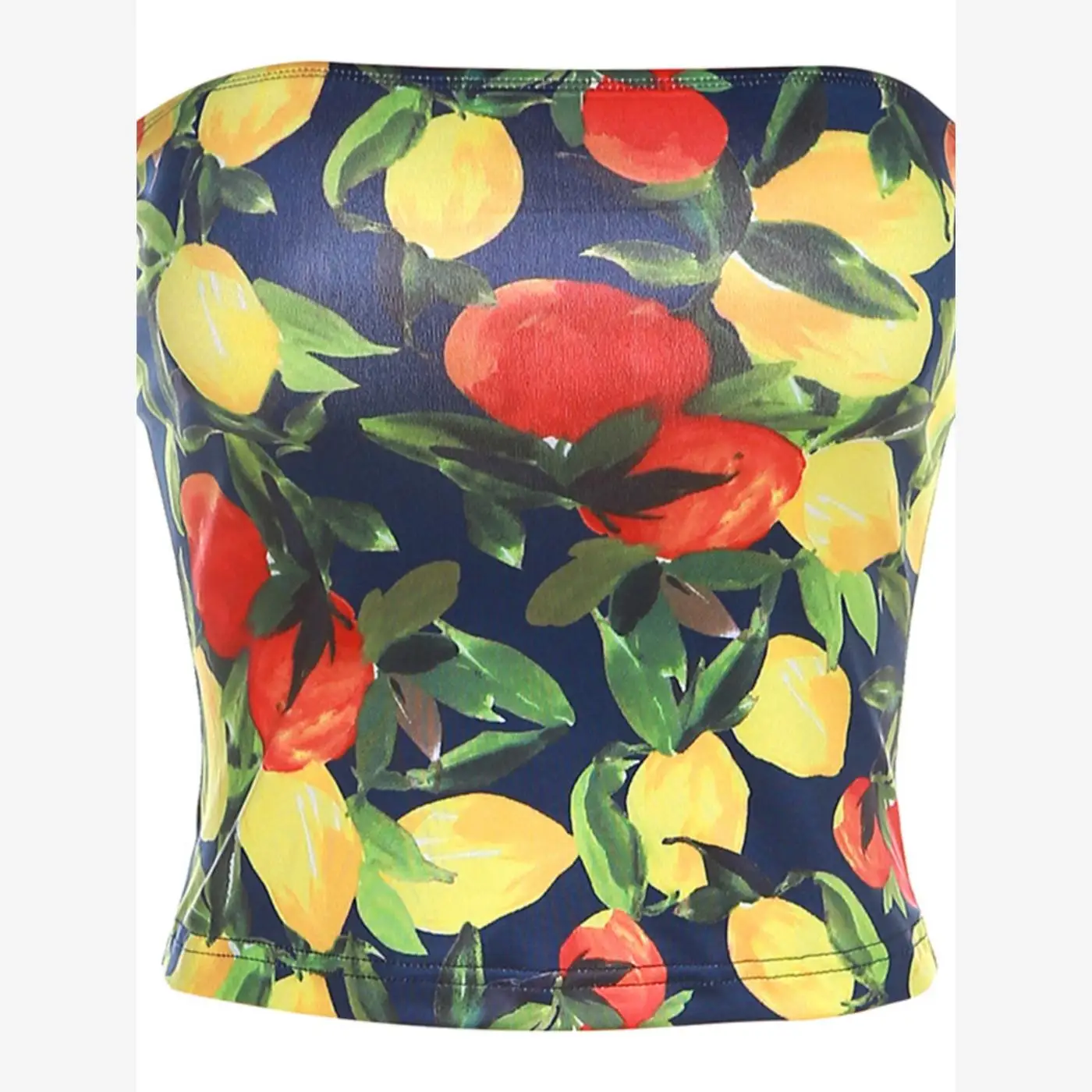 توب نسائي قصير بتصميم ريترو مطبوع بلوحة زيتية، ملابس خارجية للنساء، أزياء الشارع، طول متوسط، صيف 2024