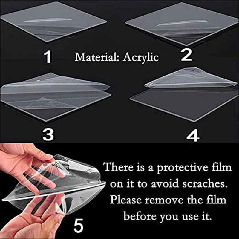 2X Acrylic Display Stand Book Holder Textbook Stands Record Shelf Album Shelf For Displaying Photo Frame Brochure, Black