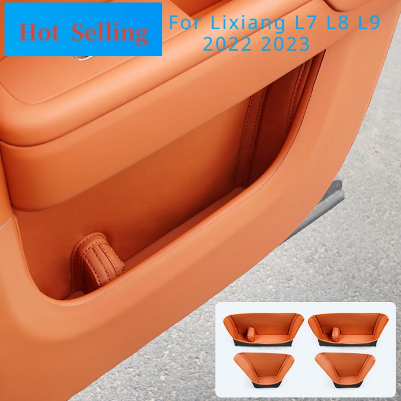 For Lixiang L7 L8 L9 2022 2023 Car Door Storage Pocket Cover Door Slot Pad Anti-dirt Storage Bag
