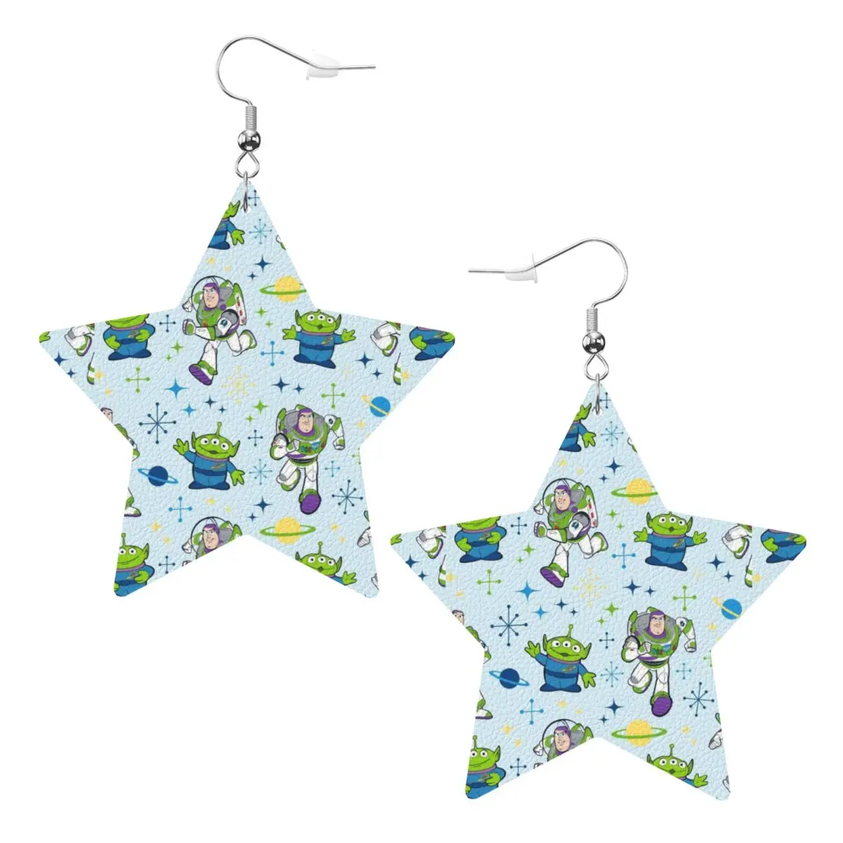 

Серьги-подвески из ПВХ-кожи с мультяшным дизайном «История игрушек», украшения для женщин, подарок жене, маме