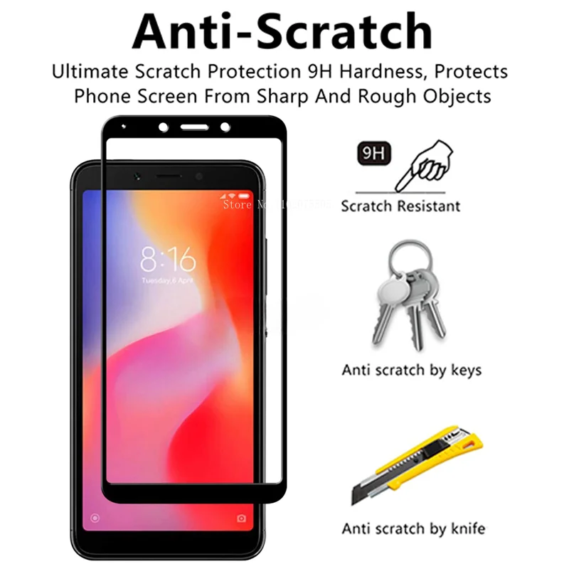 Explosion-proof Screen Protector on Xiaomi Redmi 6 6A 5 Plus 5 5A S2 4A 4X Screen Protector for Note 4 4X 5 5A 6 Pro Low Price