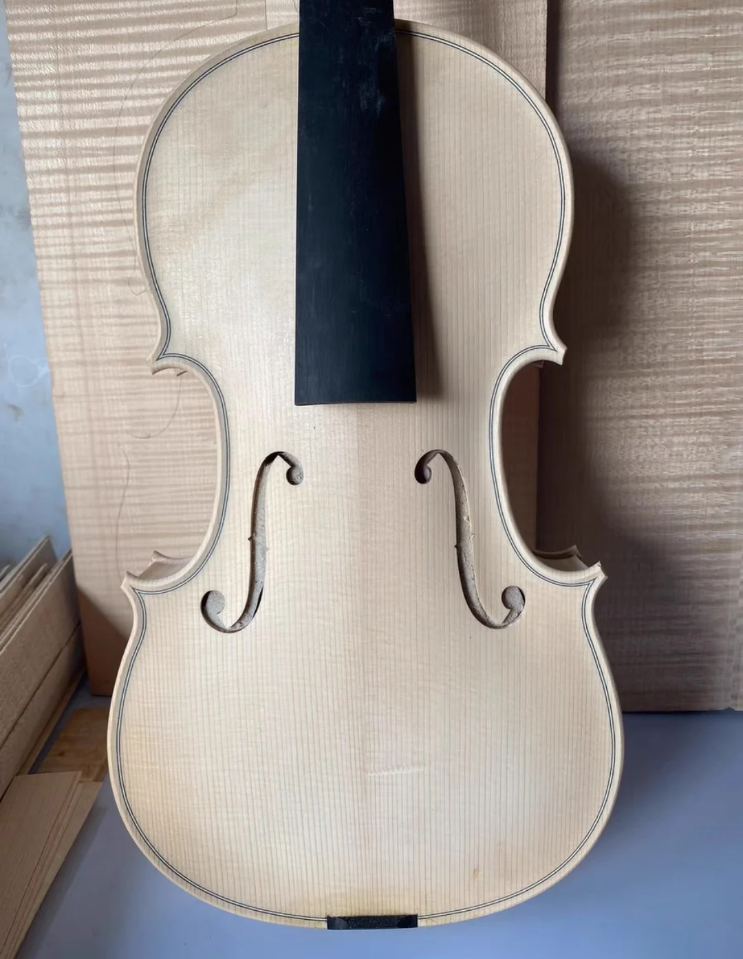 Over 20 years Professional Maple violin white embryo unfinished white maple wood violin solid wood DIY white violino