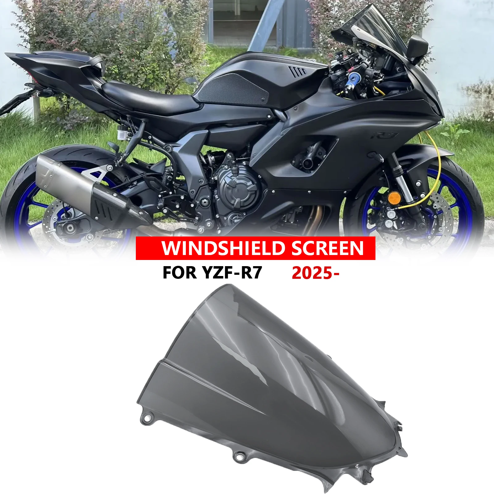 For Yamaha YZFR7 YZF-R7 YZF R7 2025 NEW Motorcycle Race High Windscreen Windshield Racing Sports Double Bubble Deflector Series
