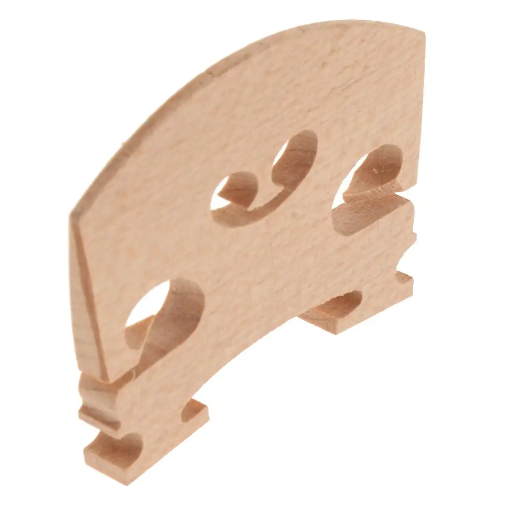 Natural Wood Violin Bridge Fitting Accessories for Violin 4/4 3/4 1/2 1/4 1/