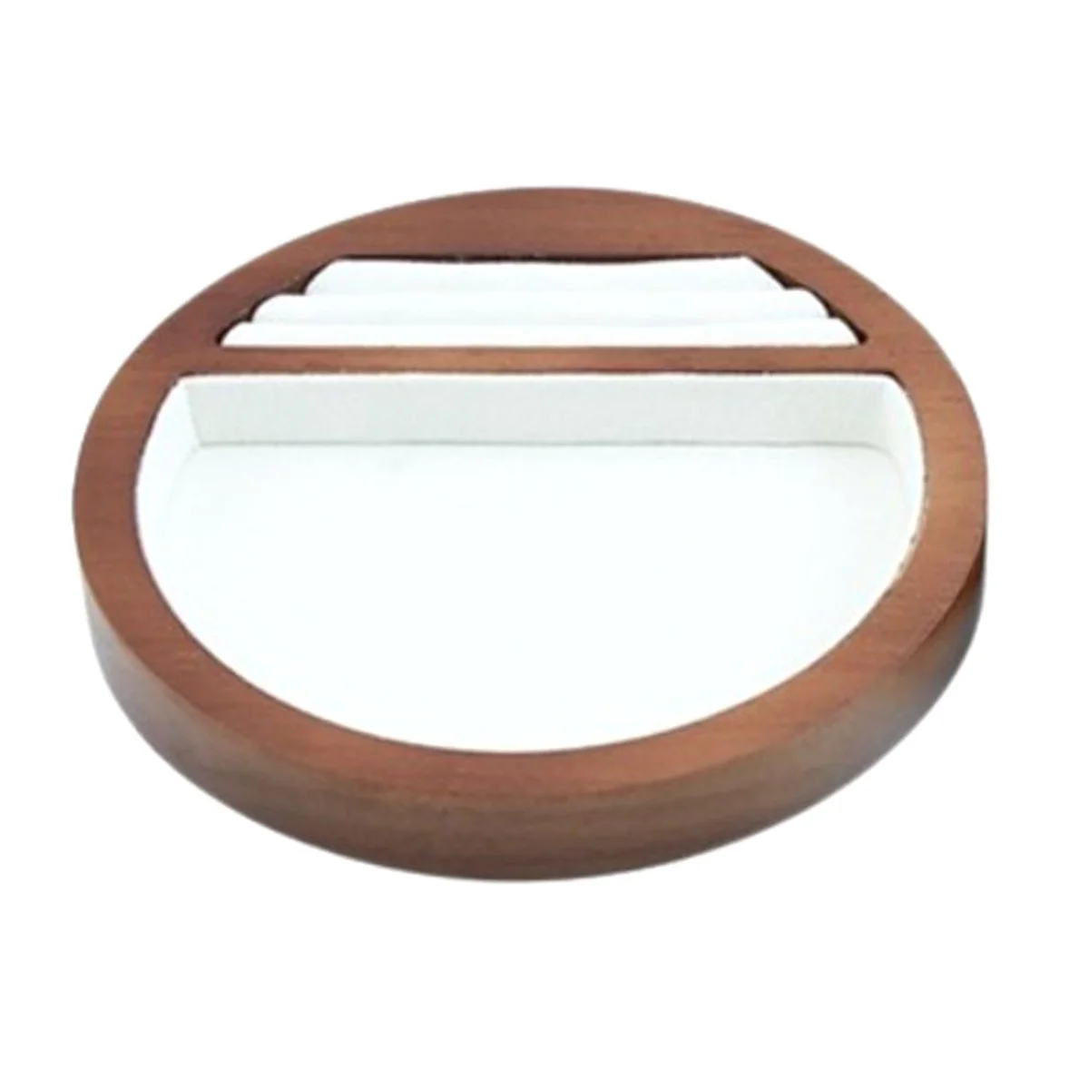 SolidWood Jewelry Display Tray with Microfiber Beads Bracelet Ring Display Organizer Jewelry Holder Shop Show PropRack A