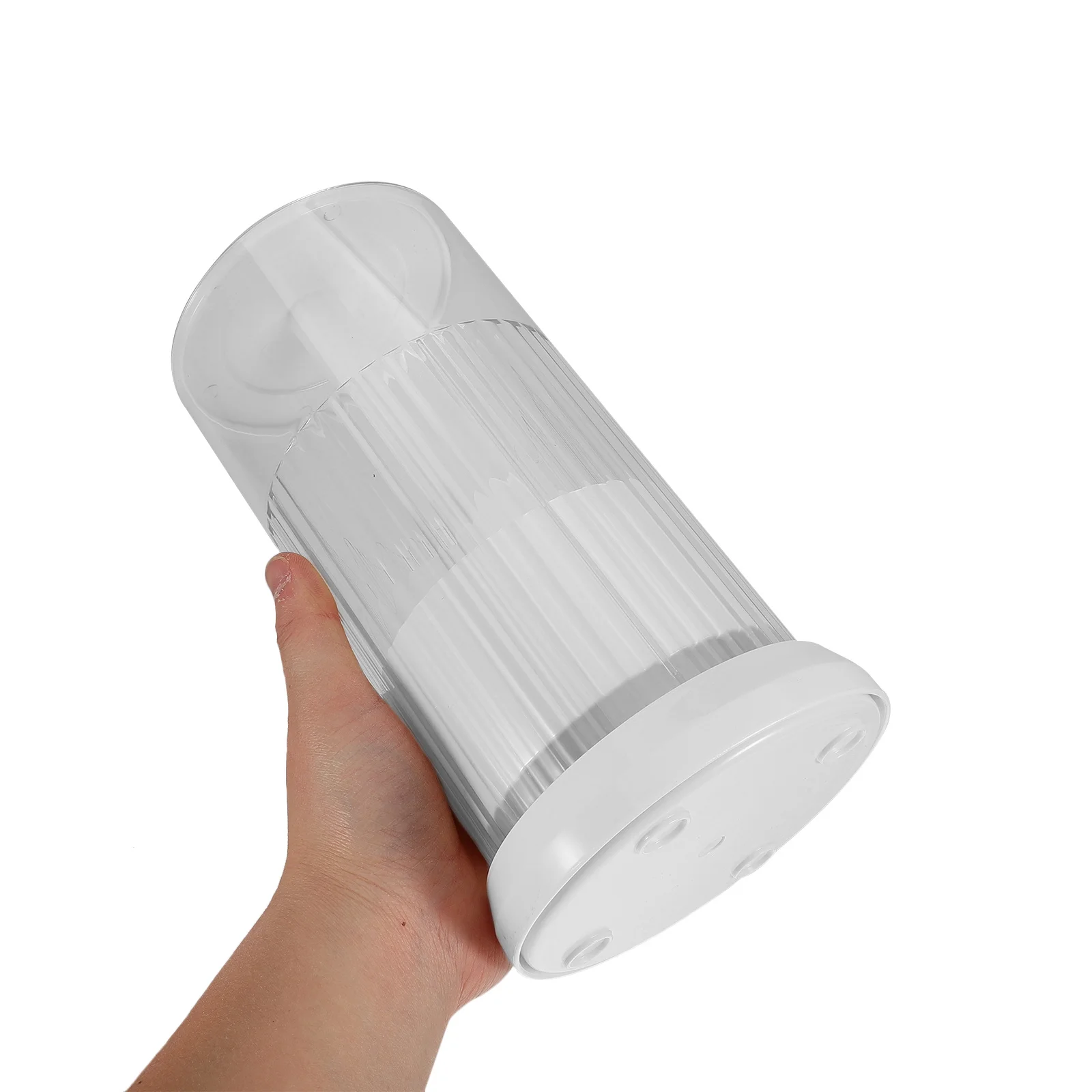 

Makeup Brush Holder with Rotating Base Spacious Interior for Brushes Pens Skincare Tools Vanity Organizer Brush Holder