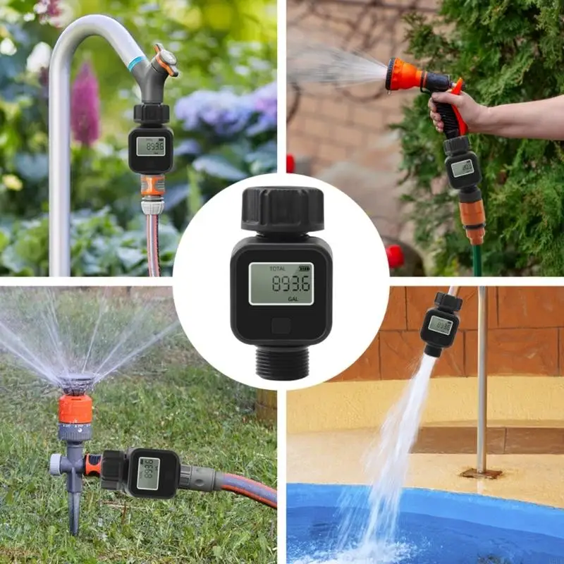 A2UD Water Messmesser Gallone/Liter Verbrauch und Durchflussrate für den Außenbereich
