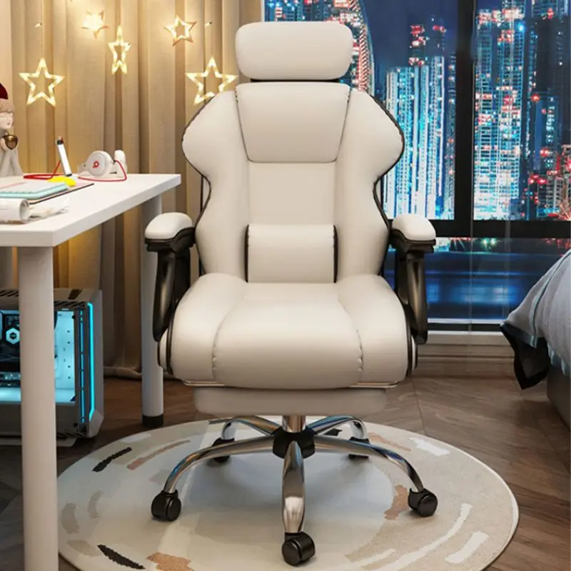 *High Back Reclining Executive PU Leather Gaming Chair Swivel Base Iron Frame Linkage Armrest Chinese Design Revolving Function