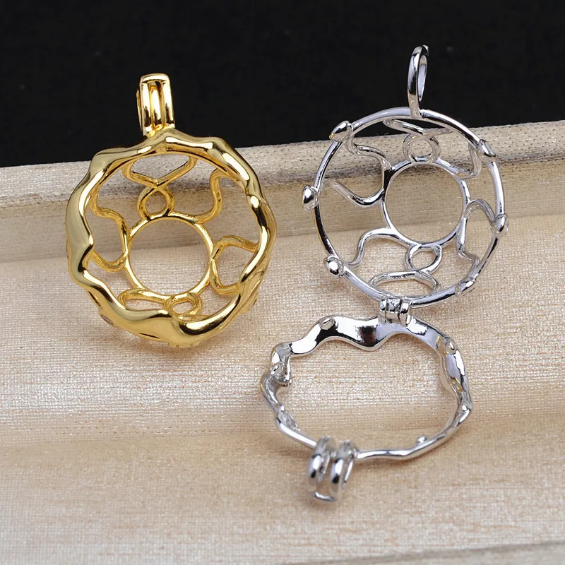 

Оптовая продажа, подвесные крепления из стерлингового серебра 925 пробы, базовые фурнитуры, крепления, фурнитура для ювелирных изделий для жемчуга 17-18 мм, 3 шт./лот