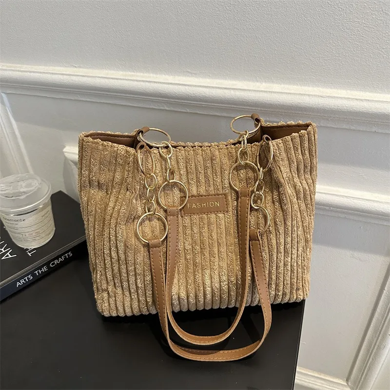 

Fall 2026 New Stylish and Trendy Design Single Shoulder Crossbody Bag, Chic Solid Color Minimalist Textured Tote Bag.