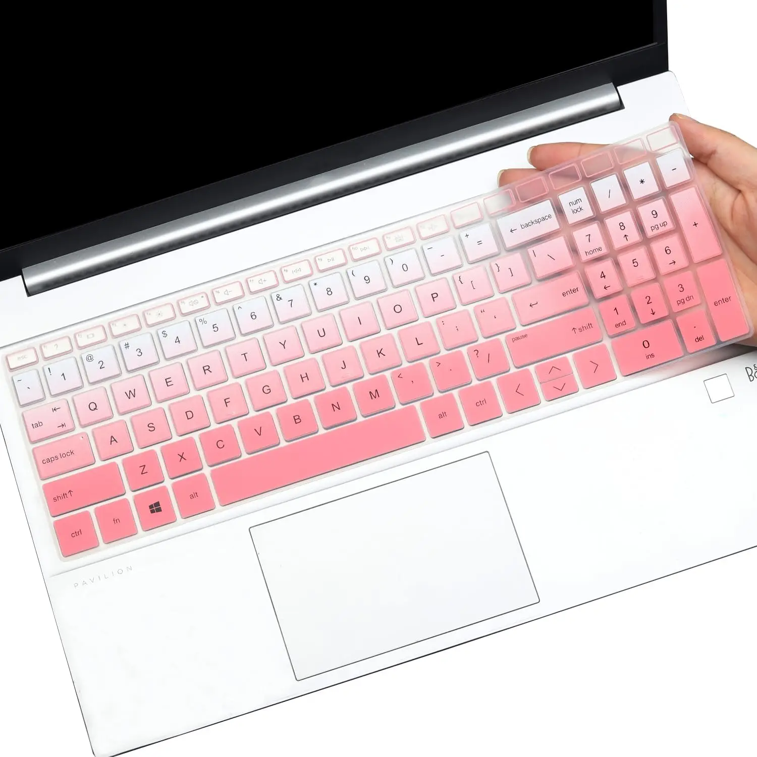 

Водонепроницаемый силиконовый чехол для клавиатуры для ноутбуков HP 15,6 и 17 дюймов, ультратонкий, с защитой от пыли