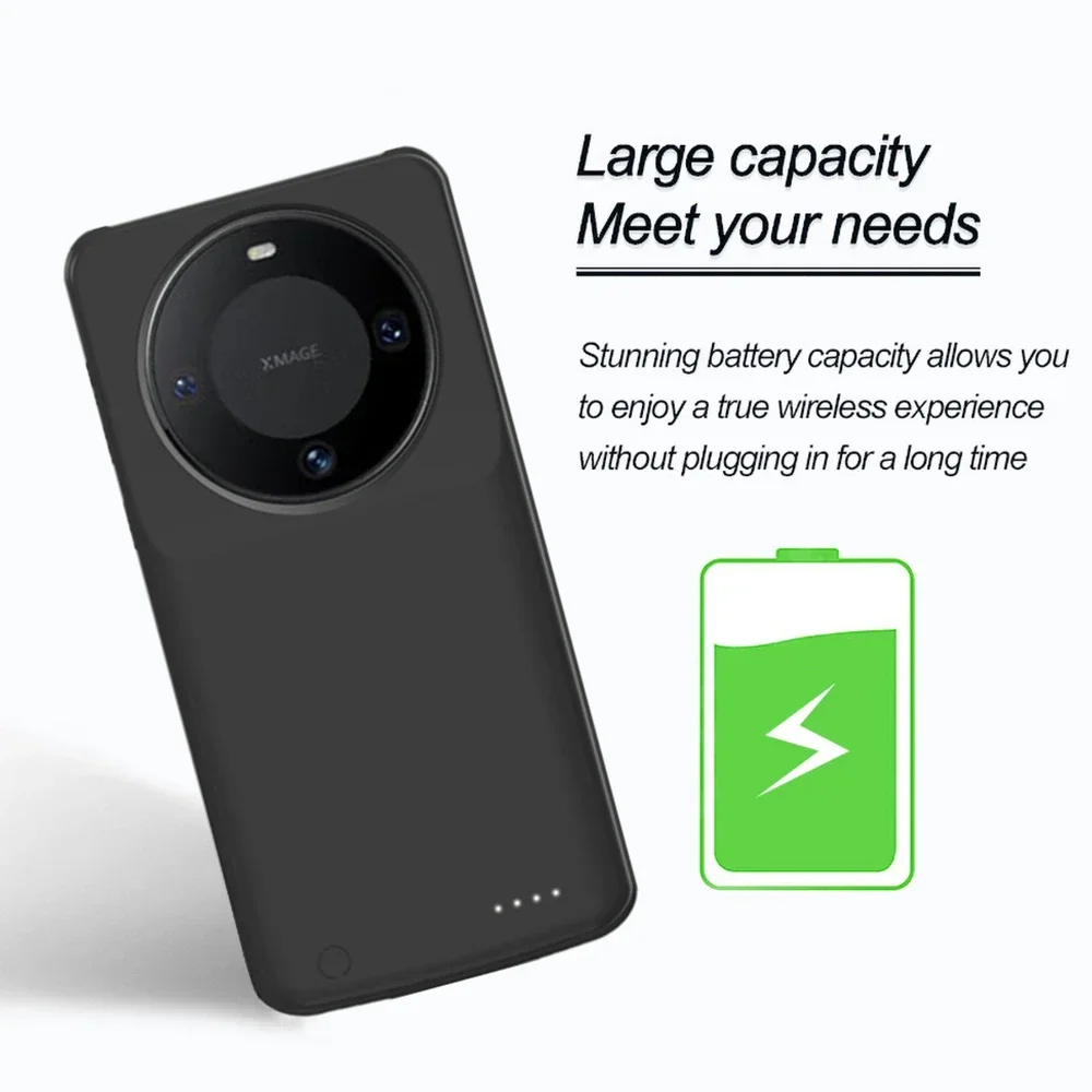 Smart battery charger case For Huawei Mate 60 Pro Power Bank Portable Powerbank Charging Cover For Huawei Mate 60 Pro+ 6800mAh