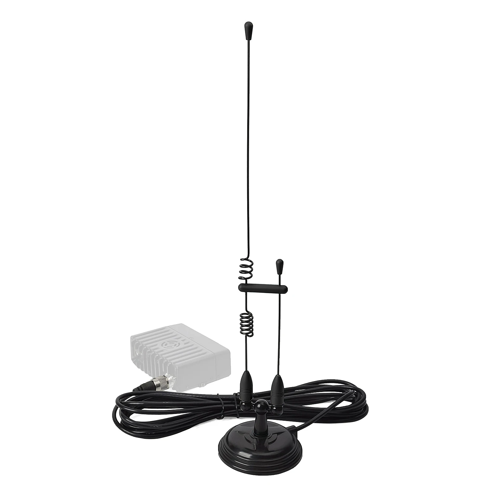 Dual Band Mobiele Antenne Magnetische Basis, 2m 70cm VHF/UHF Voertuig zweep Antenne W/13ft RG58 Coaxiale Kabel & 3.5inchs Magnetische Mount