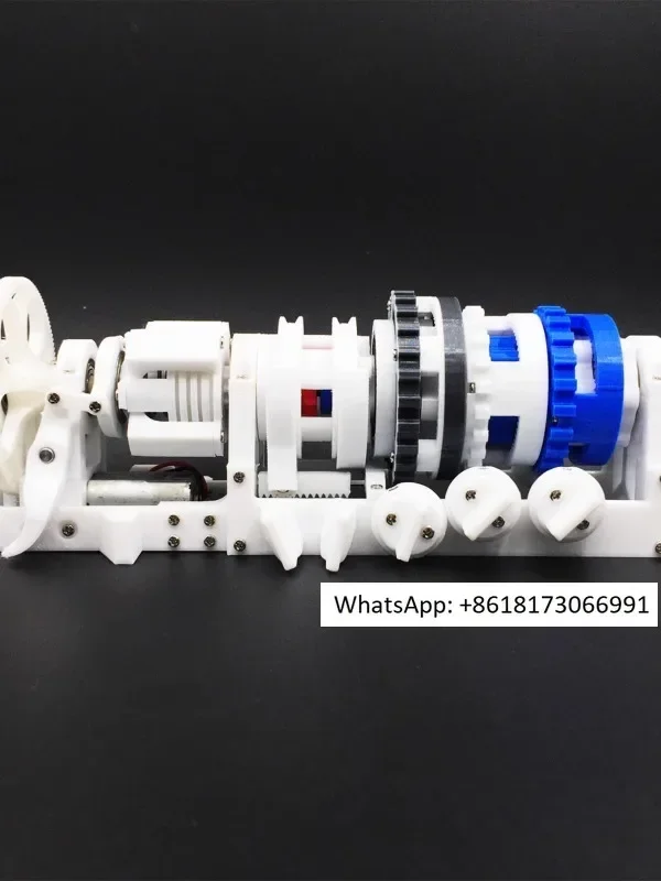 Model of planetary gear set for 6-speed automatic transmission in automobiles, equipped with multi plate clutch in R gear
